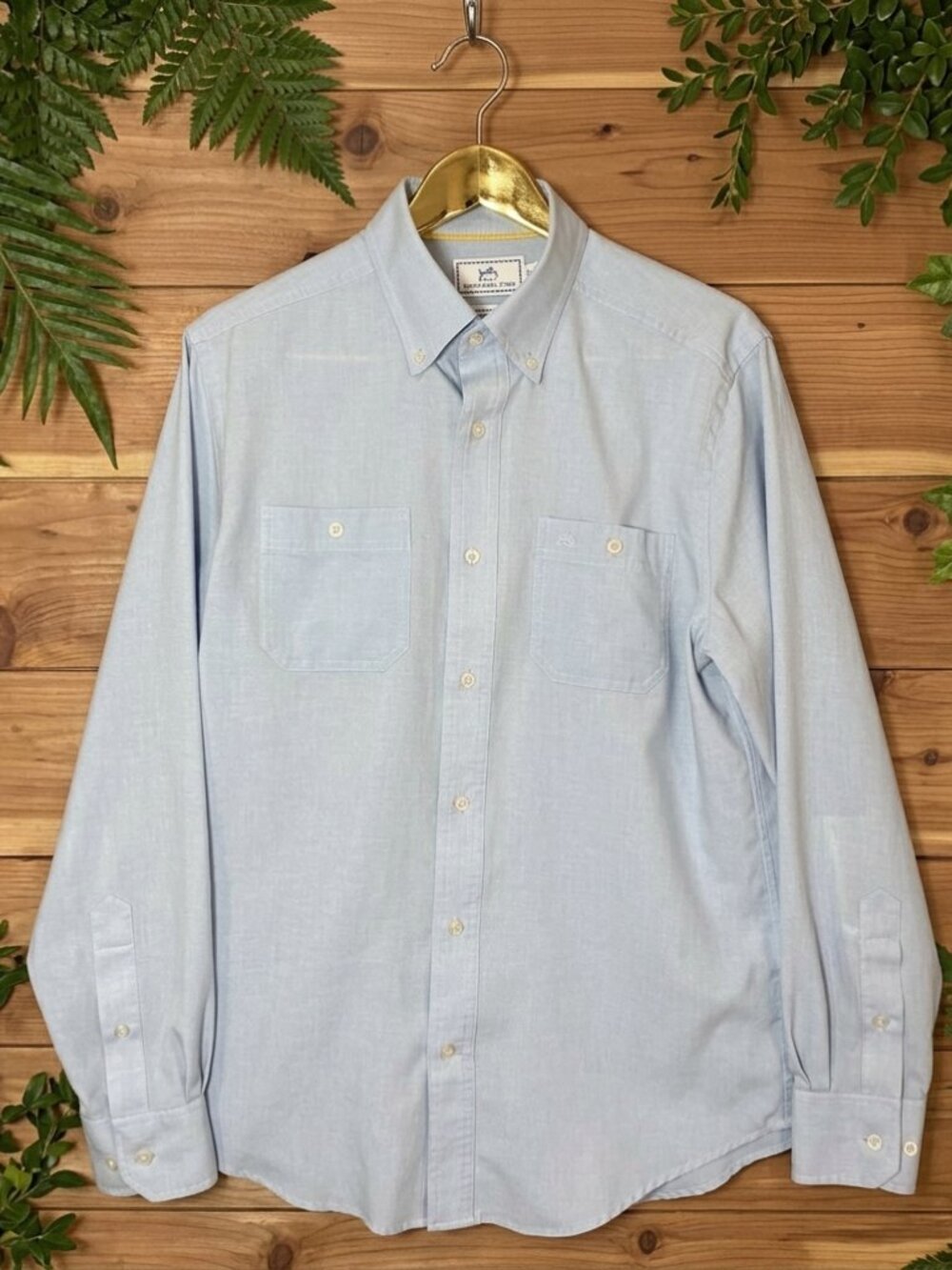 Southern Tide Performance Button Down Shirt Light Blue Men's Small